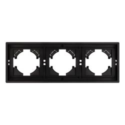 Рамка пластиковая FRM-TENDO-PL-3-BK (Arlight, Черный) 053844