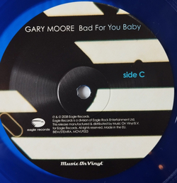 Винтажная виниловая пластинка LP Gary Moore Bad For You Baby (EU 2017) (Blue Vinyl)