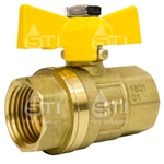 Кран шаровой газовый STI ГГ бабочка 15