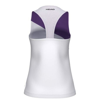 Женский топ теннисный Head Spirit Tank - white/purple