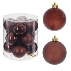 GAEM Набор из 12шт Украшение новогоднее "Шар", D 4 см, L9,5 W9,5 H10,5 см