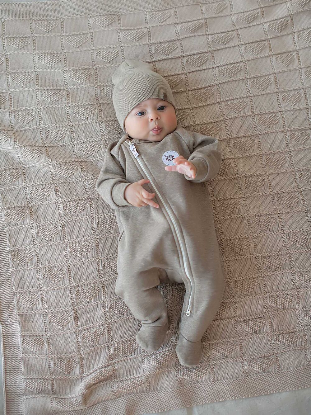 Комбинезон-косуха с закрытой ножкой "Халва" утепленный 0+