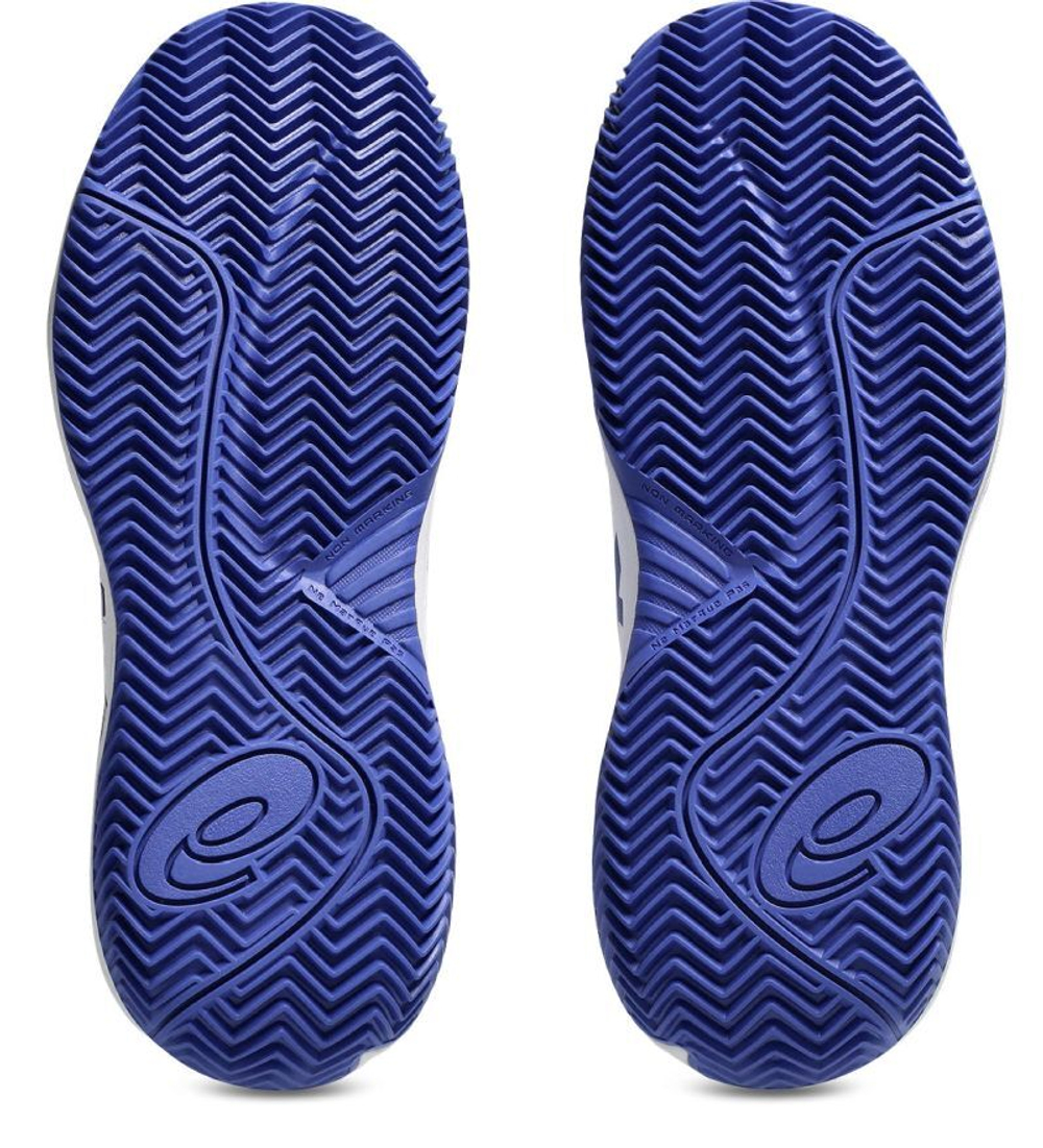 Детские Кроссовки теннисные  Asics Gel-Resolution X GS Clay - white/dark cobalt