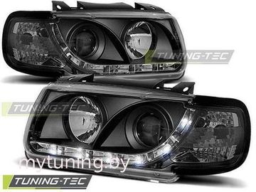 Передние фары VW Polo 3 6N daylight black