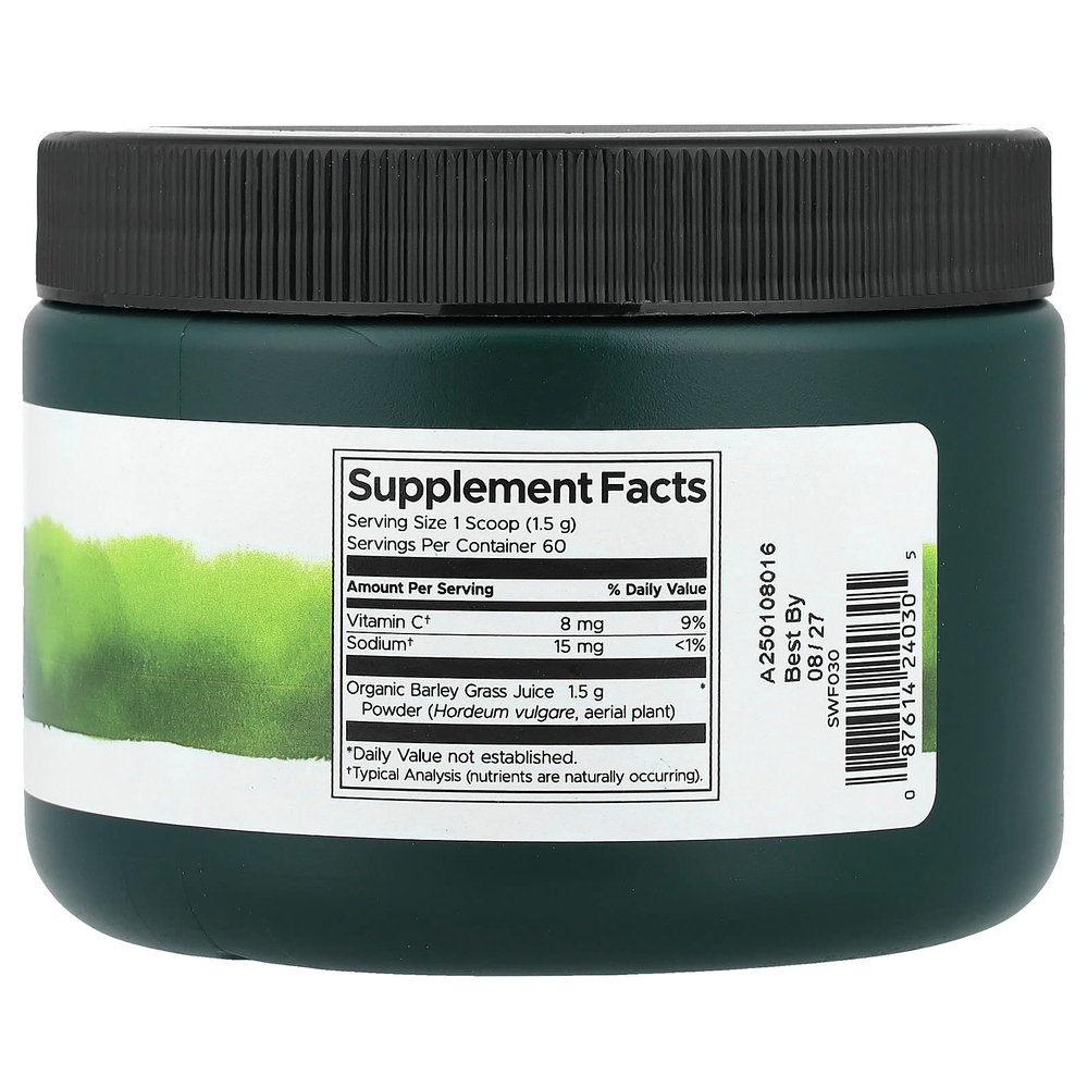 Swanson Vitamins, сок ростков ячменя в порошке, 90 г (3,17 унции)