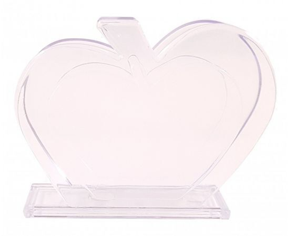 Салфетница Яблочко 10.5х2.6х8.5см, прозрачный IS10801/10 SparkPlast