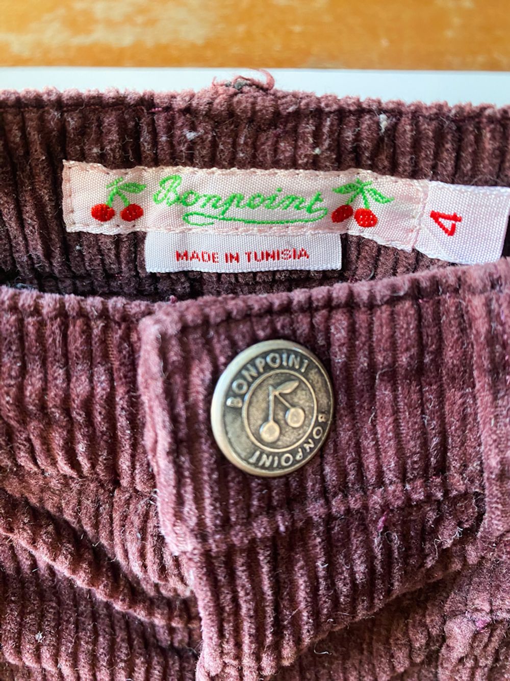 Вельветовые брюки Bonpoint, 104