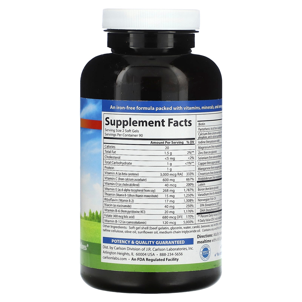 Carlson, Super 2 Daily®, 180 мягких таблеток