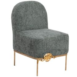 Кресло Monstera Deliciosa (Монстера) Лазурный Амбер