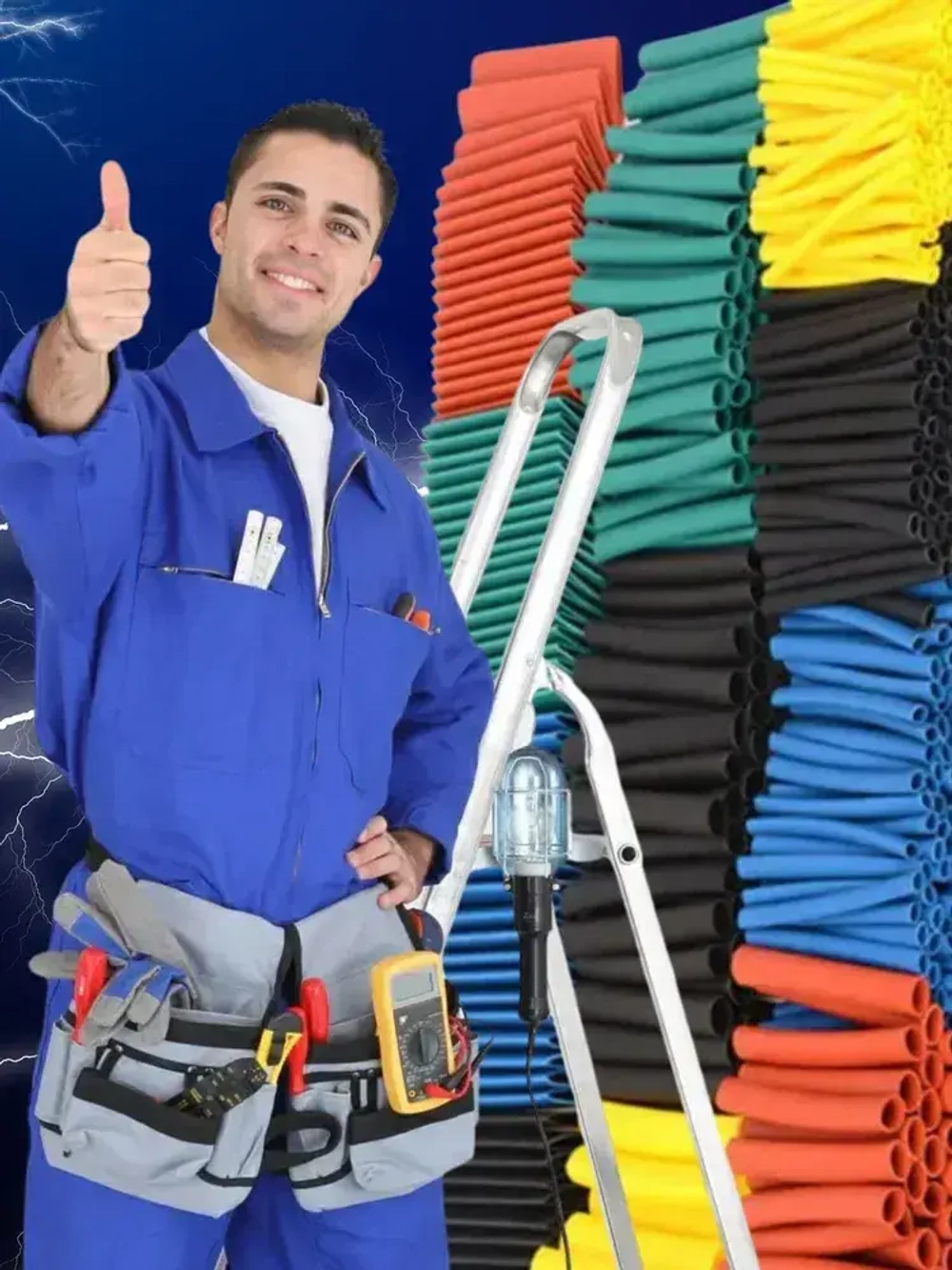 Термоусадка для проводов 328 шт. Термоусадочная трубка