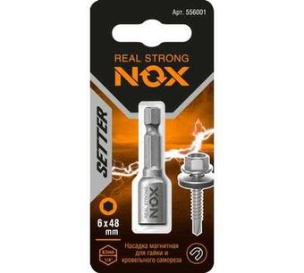 Ключ-насадка магнитная NUT SETTER 6x48 мм карта NOX 556001