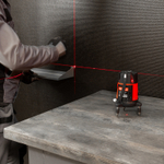 Лазерный уровень CRL-30R, 30 м, красный луч, батарейки, резьба 5/8" MTX