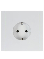 Розетка СП FORTE&PIANO FP215 16А с заземл. защ. шторки винт. крепл. бел. IEK FP-R14-16-K01