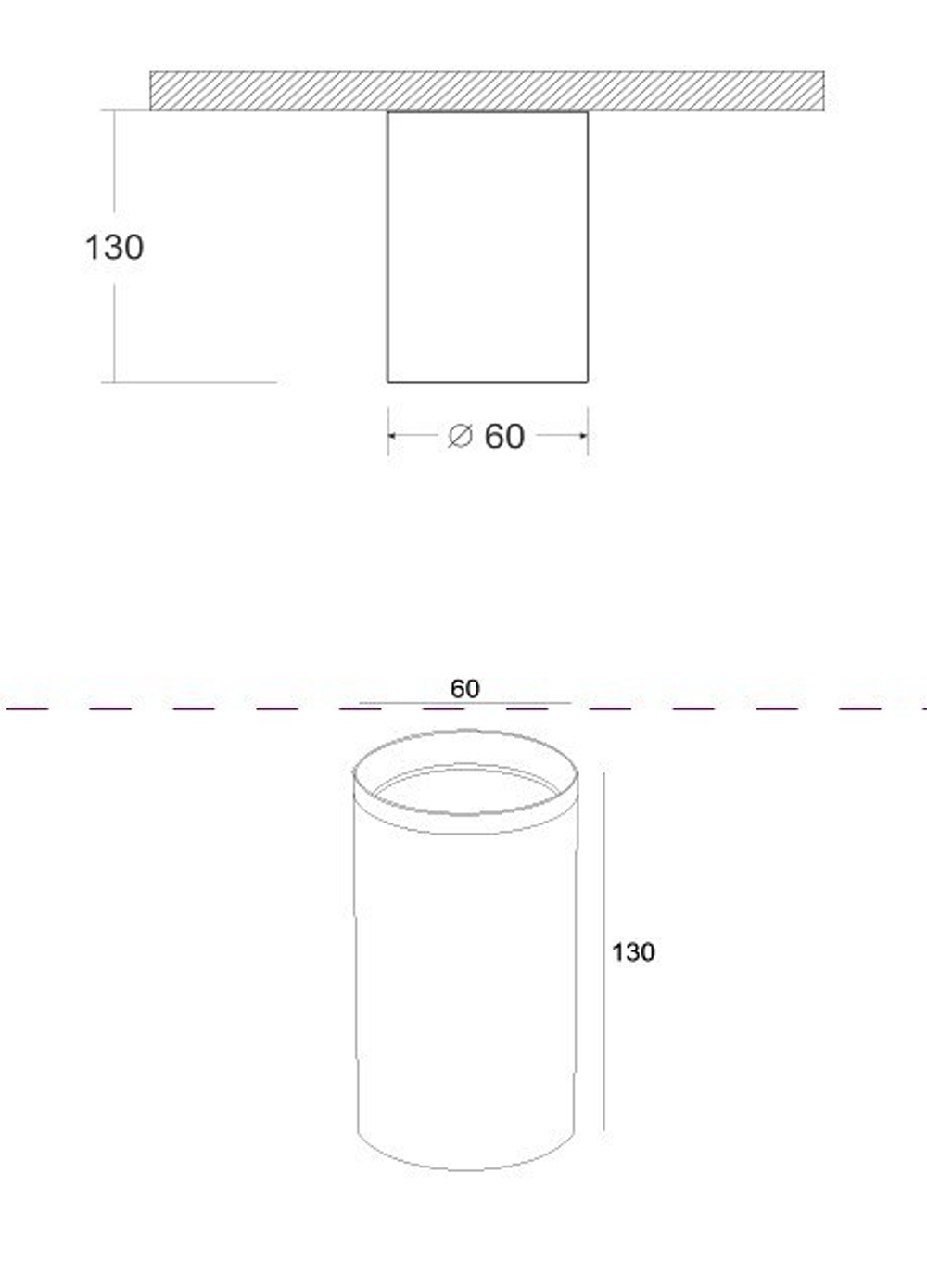 Накладной светильник Maytoni Focus C010CL-01MG