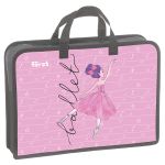 Папка с ручками 1 отделение, А4 Först "Ballet", 340*245*75мм, пластик, на молнии