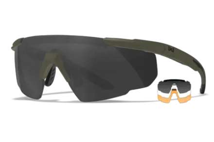 Очки 308G Wiley X Saber Advanced (Frame: OD Green, Lens: Clear + Grey + Rust)