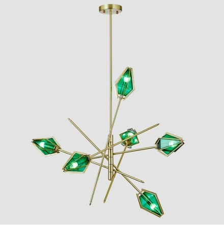 Ceiling design lamp  Harlow small by Gabriel Scott (Emerald)