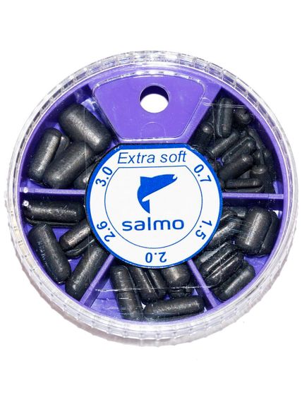 Грузила Salmo EXTRA SOFT малый 5 секц. 0,7-3,0г 060г набор 3