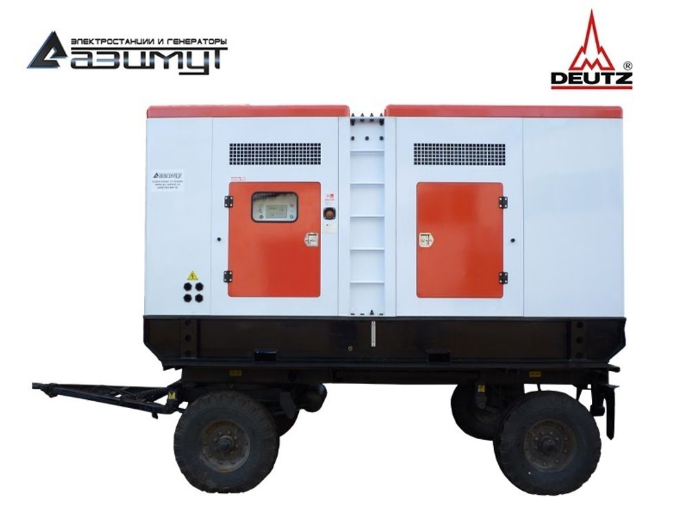 Дизельный генератор Азимут ЭД-350-Т400-1РКМ6C Deutz на шасси в кожухе