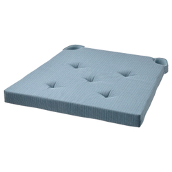 IKEA JUSTINA  (ИКЕА ЙУСТИНА)  -  Подушка для стула, серо-голубая, 42/35x40x4 см