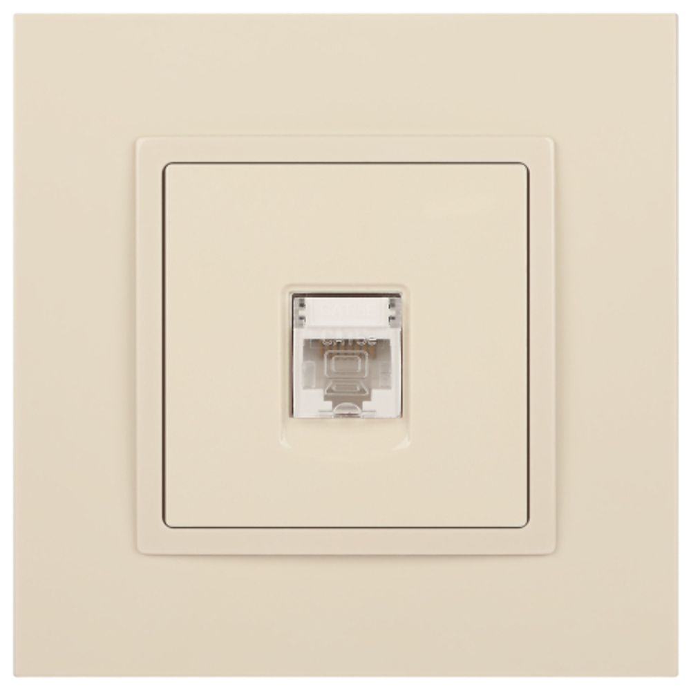Розетка ЭРА Elegance 14-3107-02 информационная RJ45 IP20 слоновая кость