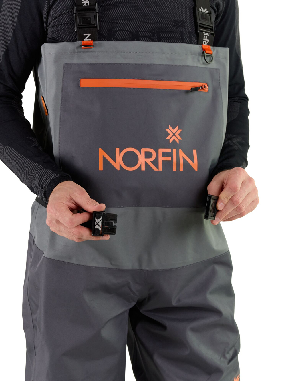 Полукомбинезон заброд. Norfin PILOT STOCKINGFOOT GRAY р.L
