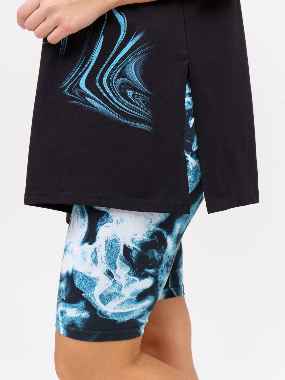 910 Костюм "черный/голубой" SveTekst (Акция)