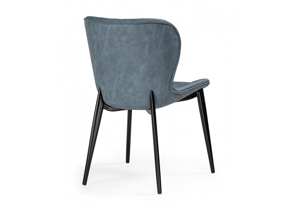 Стул на металлокаркасе Woodville Катабучи ткань kiprus 11, черный глянец