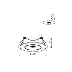Точечный встраиваемый светильник Arte Lamp