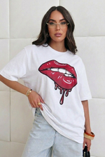 Футболка оверсайз с принтом длинная4