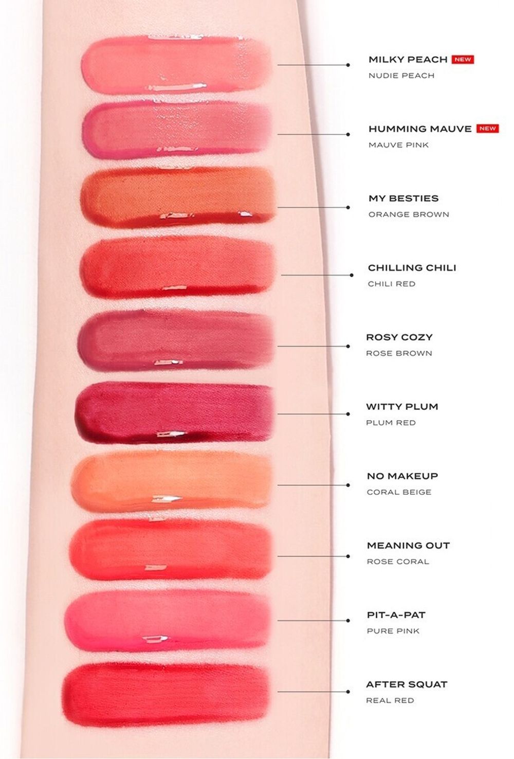 FEEV Увлажняющий гелевый тинт для губ Hyper-Fit Color Drop Witty-Plum