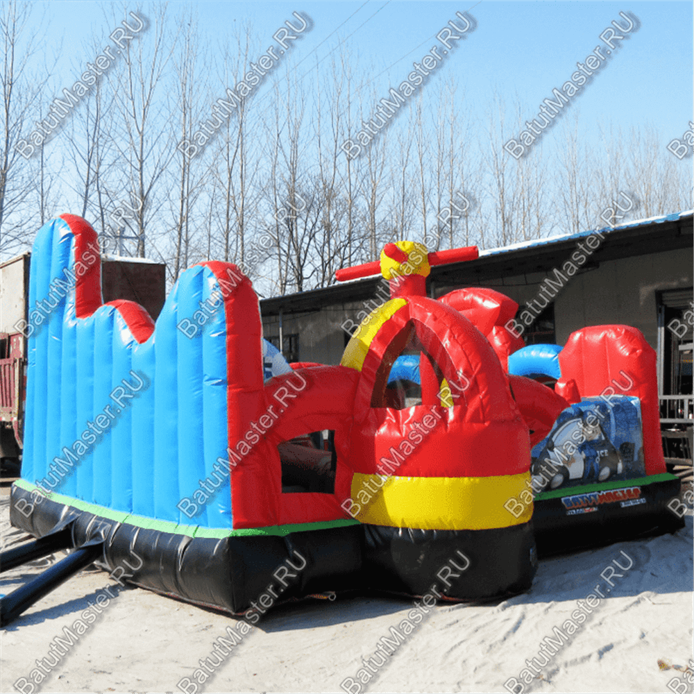 Надувной батут "Пожарные"