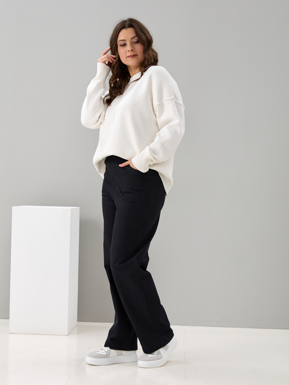 Брюки Бджн-129/джинс-черный