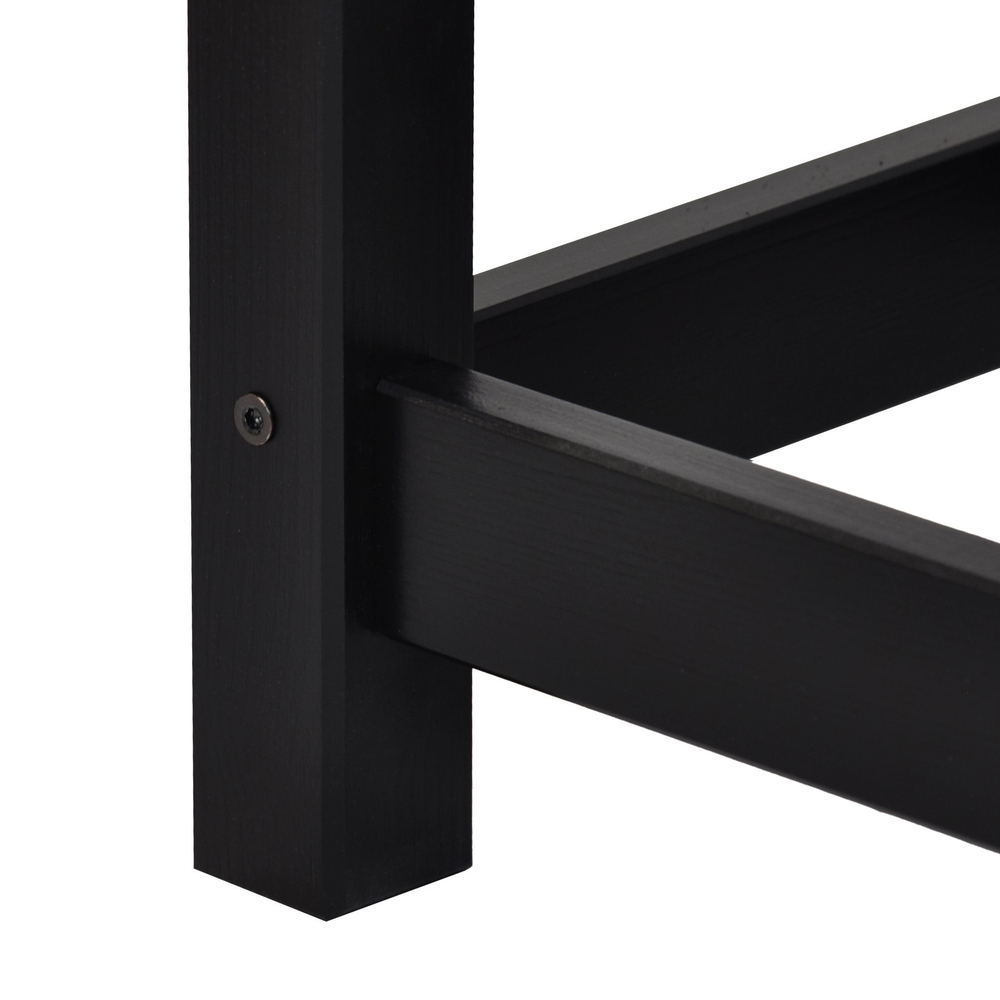 Табурет для кухни, 33х33х51, Оливия, банкетка в прихожую, деревянный, черный, IKEA