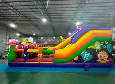 Коммерческий надувной батут «Звёздное приключение» 12*6*9 м