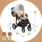 Детская коляска Nuovita Carro Sport 2 в 1 Marrone/Бежево-коричневый