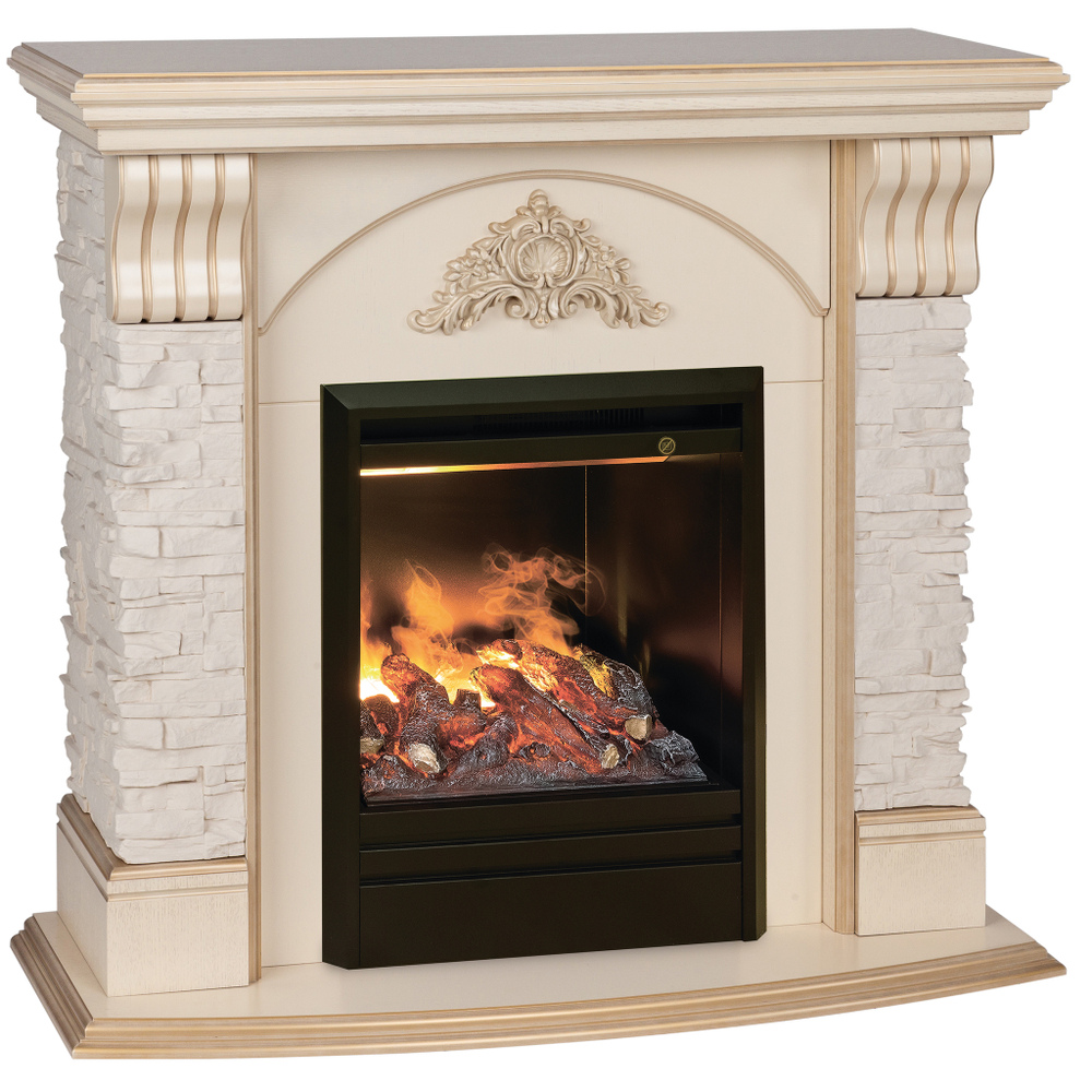 Каминокомплект Real Flame Athena WT с очагом 3D Olympic