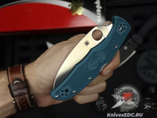Нож складной Spyderco Endura 4 Wharncliffe K390 Cobalt 10FPWK390