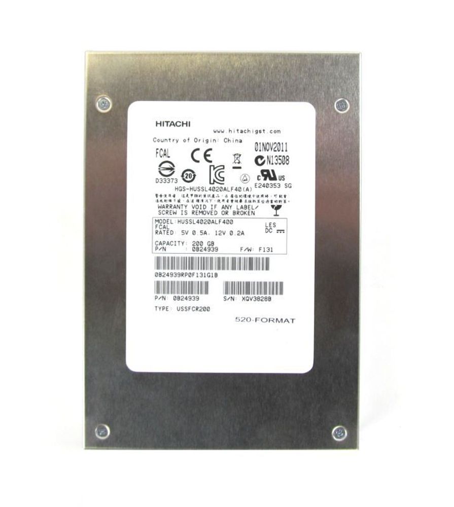 Жесткий диск HP SSD 3Par HITACHI 200GB SSD400S SLC 3.5&quot; 0B24939