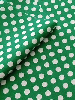 Ткань бязь плательная, рис. "Горох 18 мм", ширина 150 см, арт. 18.14