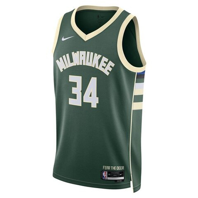 Футболка Nike Dri-FIT NBA Swingman Milwaukee Bucks Icon Edition 2022/23 Jersey - Giannis Antetokounmpo Green