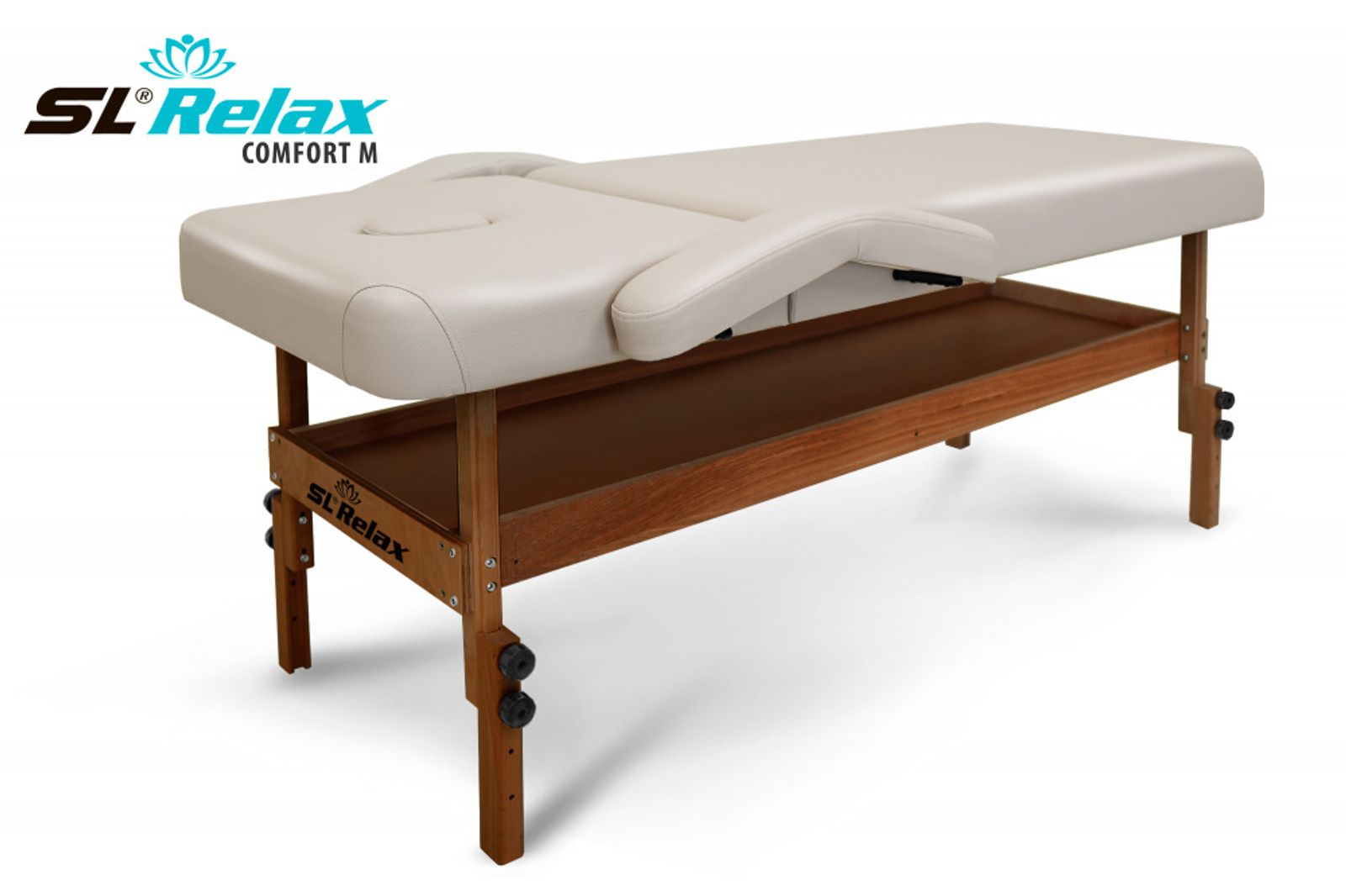 Массажный стол Relax Comfort-M бежевая кожа (№6) фото №1