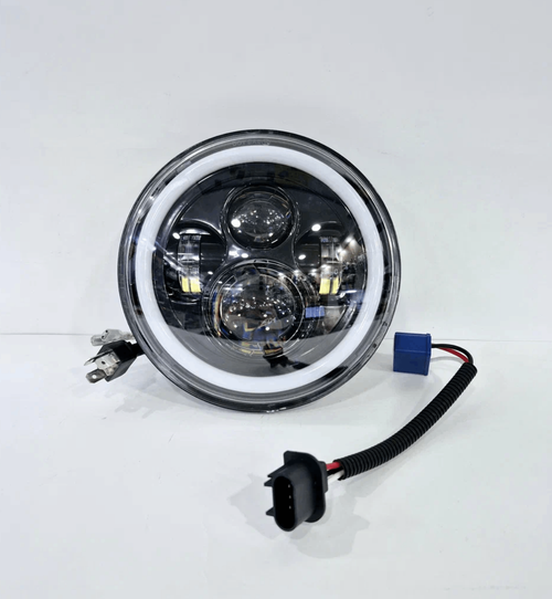 НЕТ - G0435 / Фара светодиодная BI-LED на ВАЗ / УАЗ / JEEP / HUMMER (7 дюймов, 12/24V, 6000K) (1 шт.)