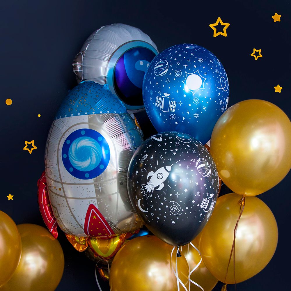 Шар (29"/74 см) Фигура, Ракета 1 шт.