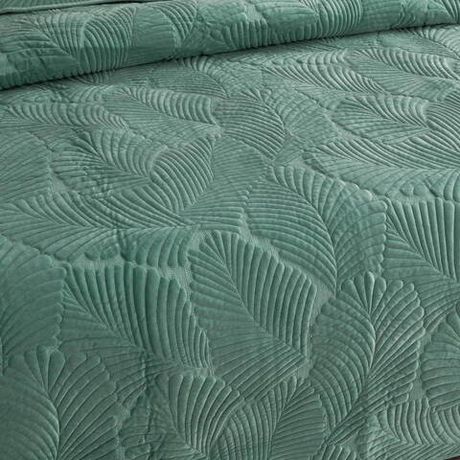 Покрывало 240х260 и 2 наволочки 50х70 Sofi De MarkO Ноэль изумруд