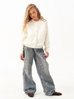 Кардиган для девочки AT1118 молочный