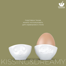 Набор подставок для яиц tassen kissing & dreamy, 2 шт, белый