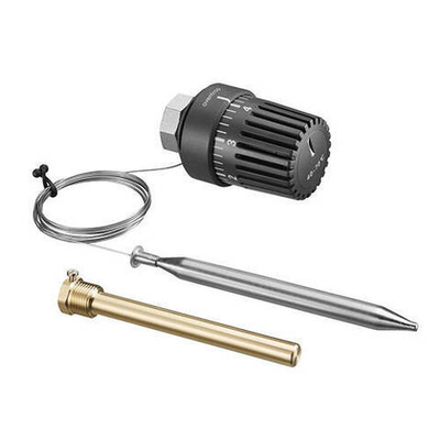 Головка термостатическая Oventrop Tri-D - M30x1.5 (70-100°C, с погружным датчиком 5 м., цвет черный)