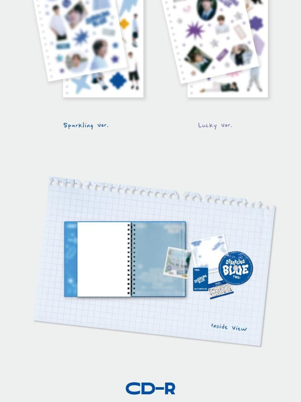 Альбом TWS - SPARKLING BLUE 1st Mini Album 2 Version SET