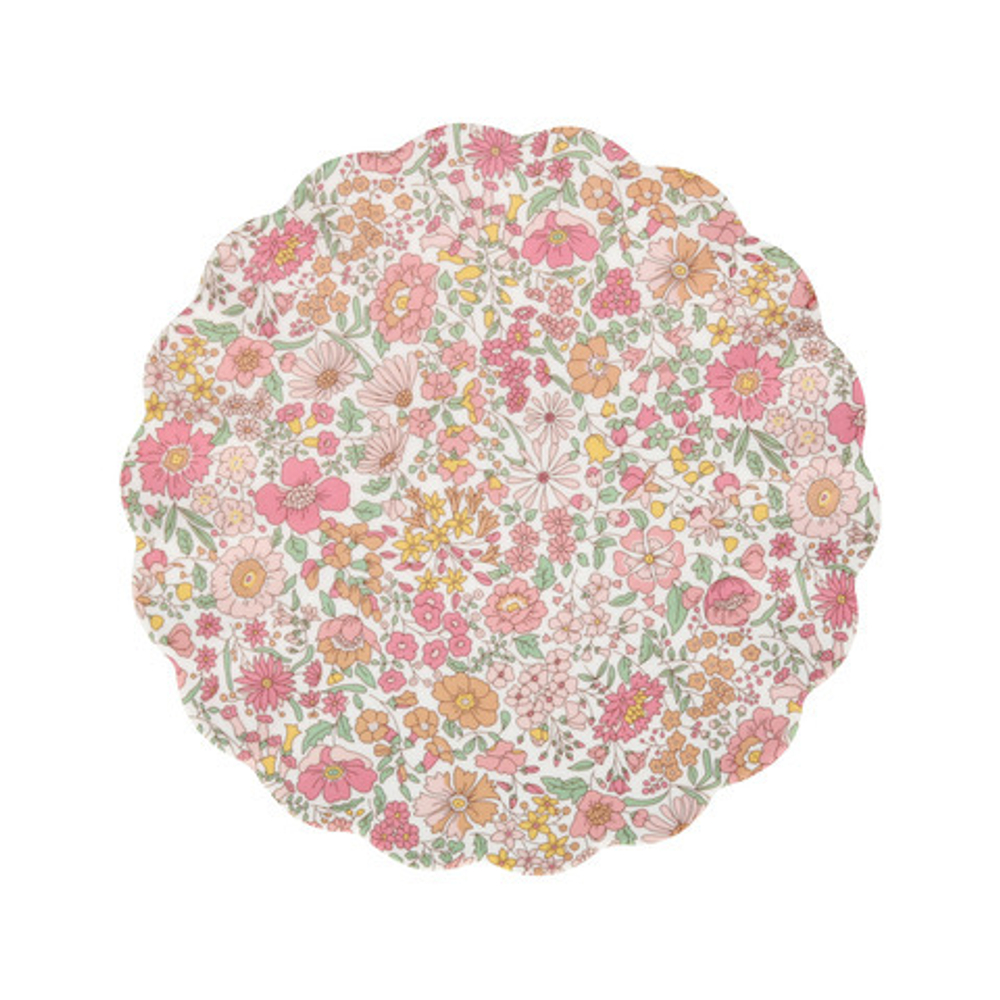 Тарелка маленькая многоразовая "Liberty of London" 1 шт. (диам. 20см) розовый принт